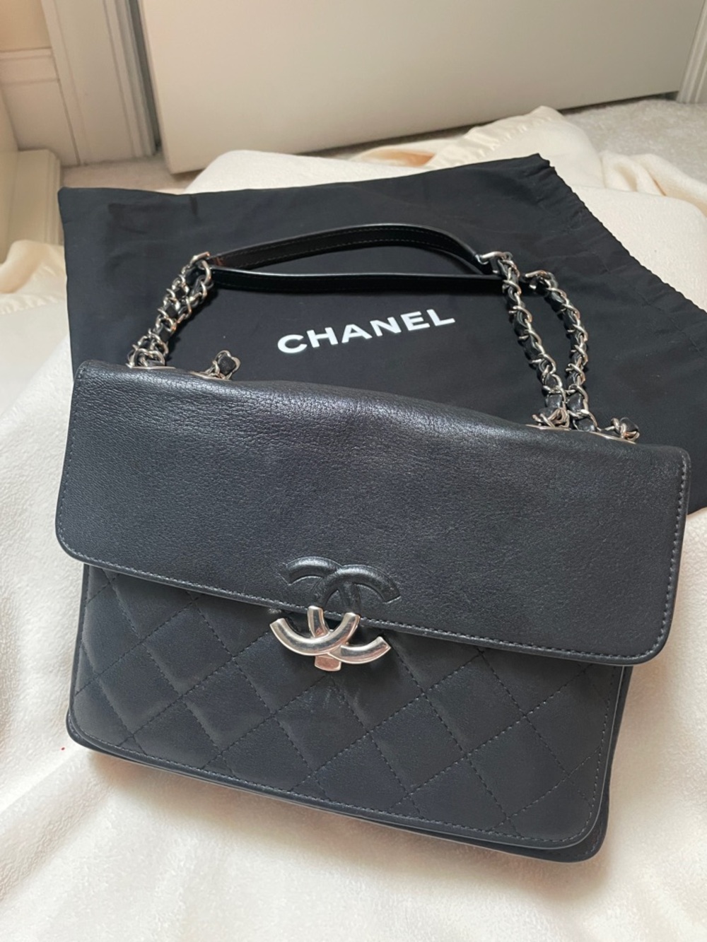 Chanel Goatskin Crossbody Bag